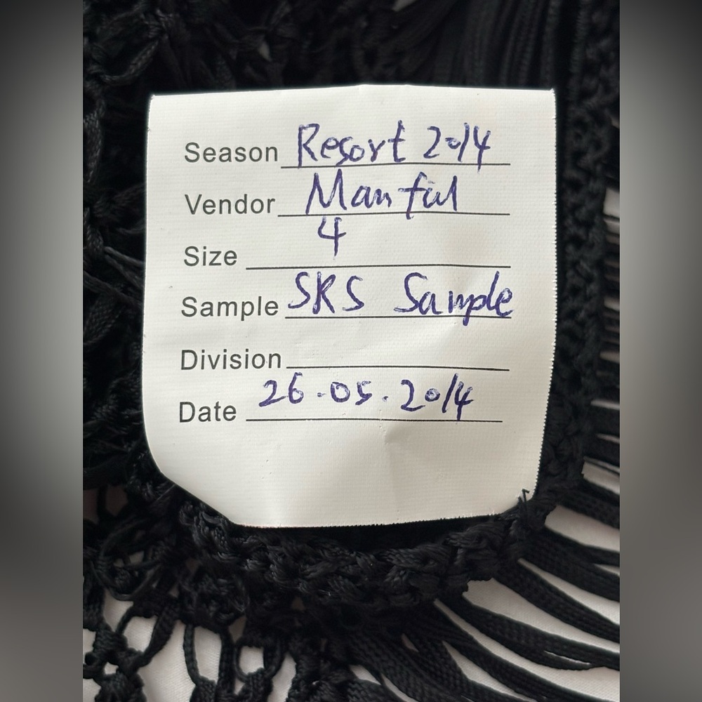 Ralph Lauren Black Label Crochet & Leather Coverup/Shirt, Sample, NWOT - Picture 14 of 16